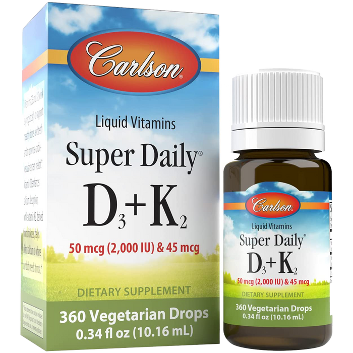 Carlson Labs Super Daily D3 + K2 2000 IU  10 ml.