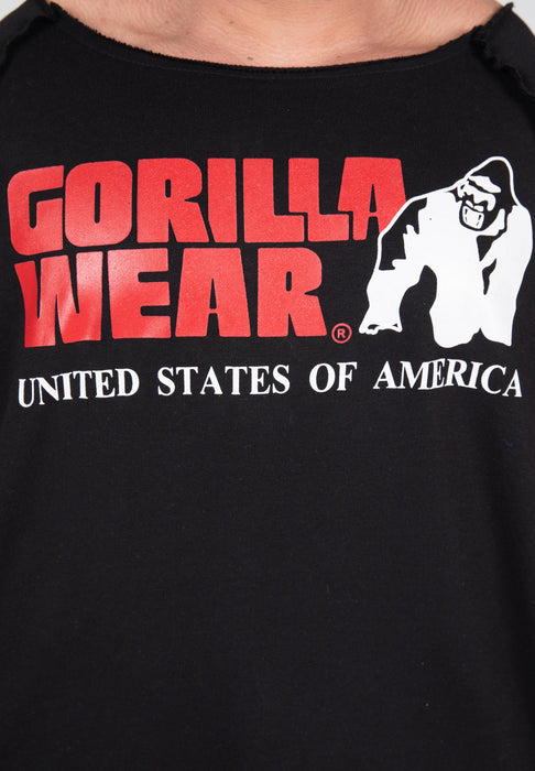 Gorilla Wear Classic Work Out Top - Black - Workout Top at MySupplementShop by Gorilla Wear