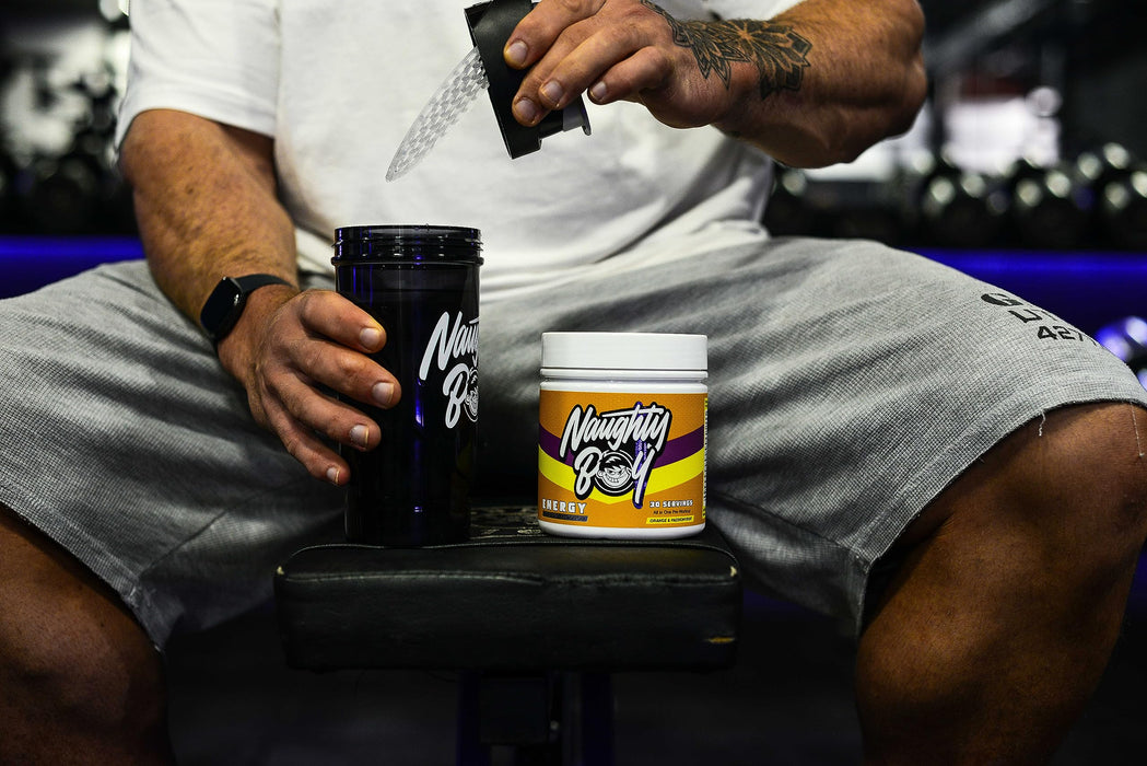 Naughty Boy Energy 390g Orange & Passionfruit - Pre & Post Workout at MySupplementShop by Naughty Boy