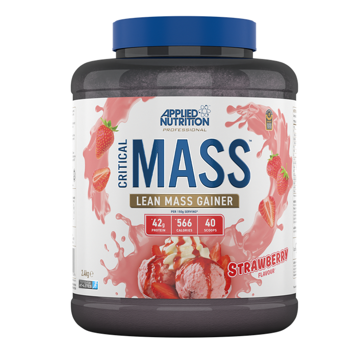 Applied Nutrition Critical Mass Professional 2.4kg - 16 Servings - Strawberry - Weight Gainers & Carbs at MySupplementShop by Applied Nutrition