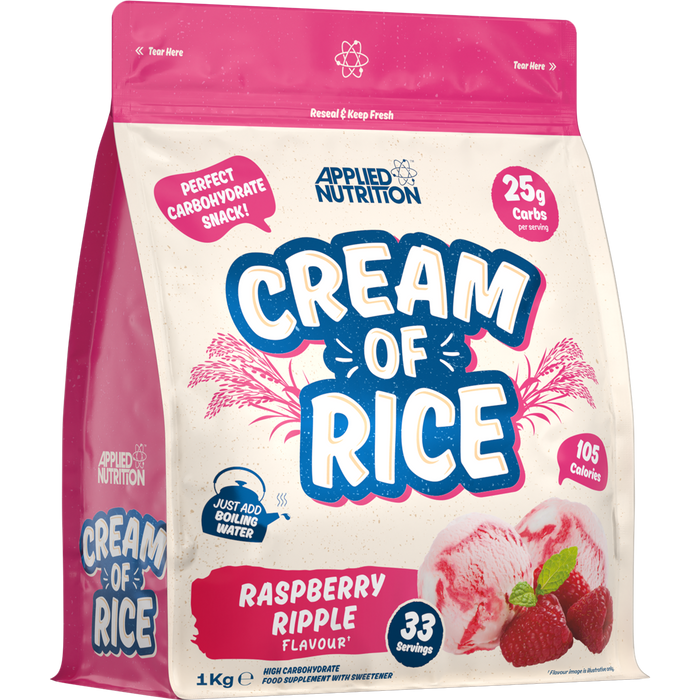 Applied Nutrition Cream Of Rice 1kg - Raspberry Ripple - Dietary Management at MySupplementShop by Applied Nutrition