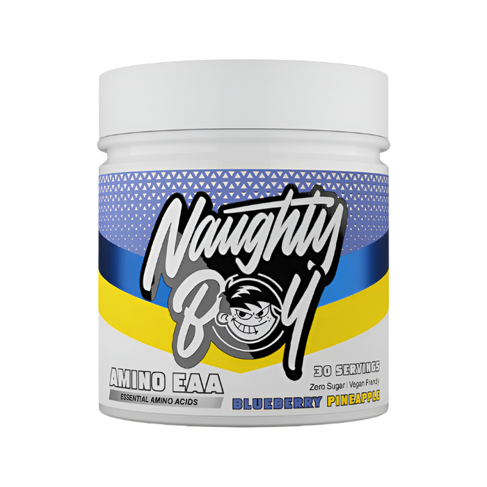 Naughty Boy AMINO EAA – Vegan BCAA & Essential Amino Acids for Muscle Recovery & Endurance | 30 Servings