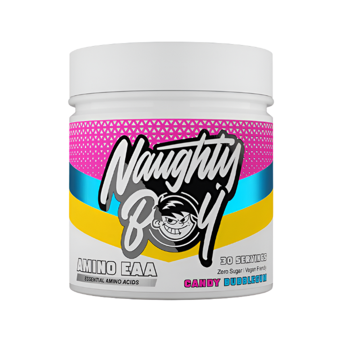 Naughty Boy AMINO EAA – Vegan BCAA & Essential Amino Acids for Muscle Recovery & Endurance | 30 Servings