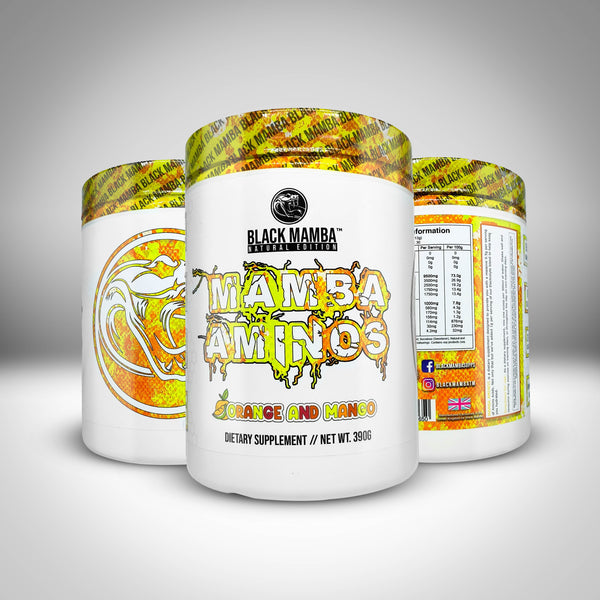 Black Mamba Aminos 390g - Orange and Mango - Sports Supplements at MySupplementShop by Black Mamba Nutrition