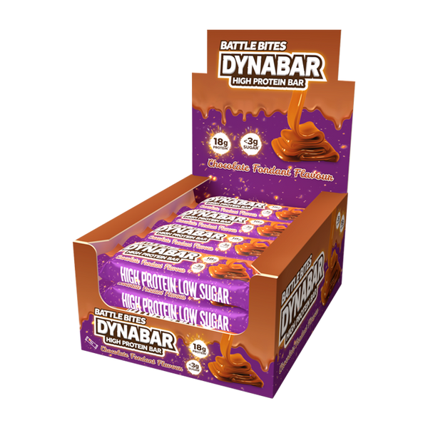 Battle Snacks DynaBar 12x60g Chocolate Fondant - Sports Supplements at MySupplementShop by Battle Snacks