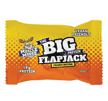 Muscle Moose Big Protein Flapjack 12x100g - Peanut Butter - Protein Flapjack at MySupplementShop by Muscle Moose