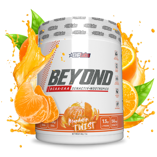 EHP Labs Beyond BCAA+EAA Intra-Workout 580g 60 Servings - Mandarin Twist - BCAAs at MySupplementShop by EHP Labs