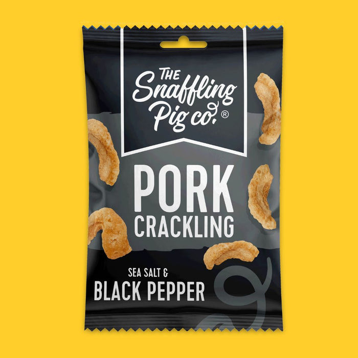 Snaffling Pig Pork Crackling 12x40g - Pork Rinds at MySupplementShop by The Snaffling Pig Co