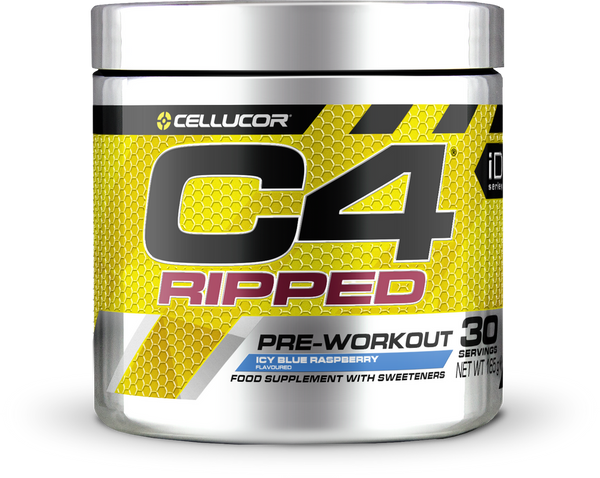 Cellucor C4 Ripped 180g - Icy Blue Razz - Sports Supplements at MySupplementShop by Cellucor