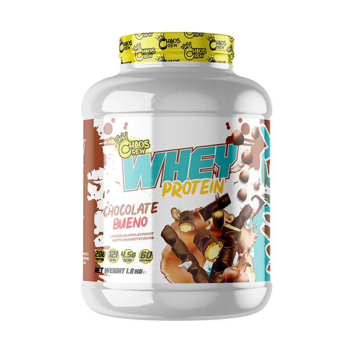 Chaos Crew Whey Protein 2kg 64 Servings - Chocolate Bueno - Whey Protein at MySupplementShop by Chaos Crew