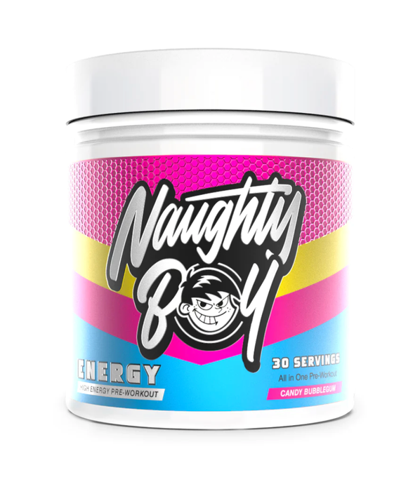 Naughty Boy Energy 390g Candy Bubblegum - Pre & Post Workout at MySupplementShop by Naughty