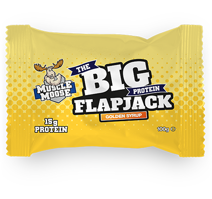 Muscle Moose Big Protein Flapjack 12x100g - Golden Syrup - Protein Flapjack at MySupplementShop by Muscle Moose