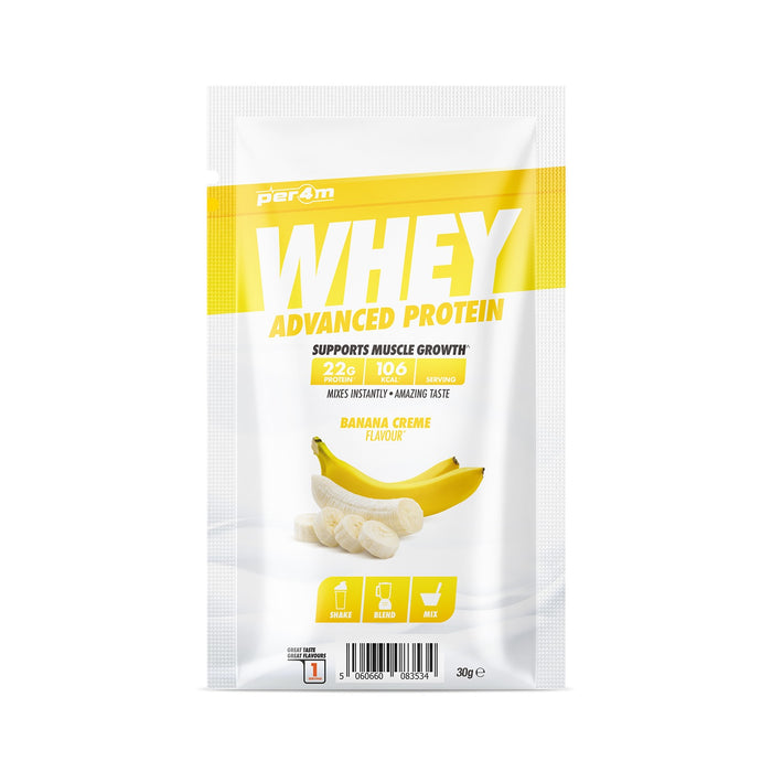 Per4m Whey Protein 30g Sachet - Banana Cream - Whey Protein at MySupplementShop by PER4M Nutrition