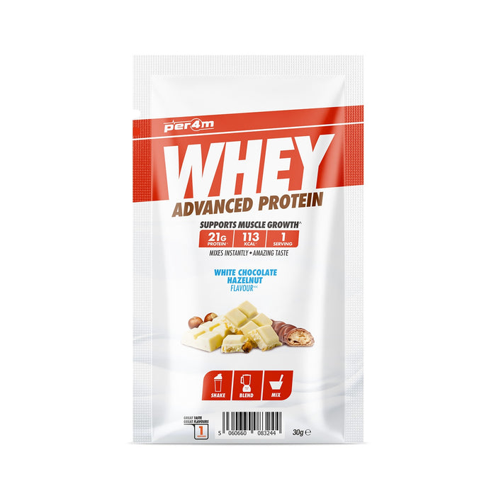 Per4m Whey Protein 30g Sachet - White Chocolate Hazelnut - Whey Protein at MySupplementShop by PER4M Nutrition