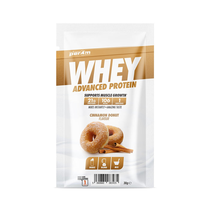 Per4m Whey Protein 30g Sachet - Cinnamon Donut - Whey Protein at MySupplementShop by PER4M Nutrition