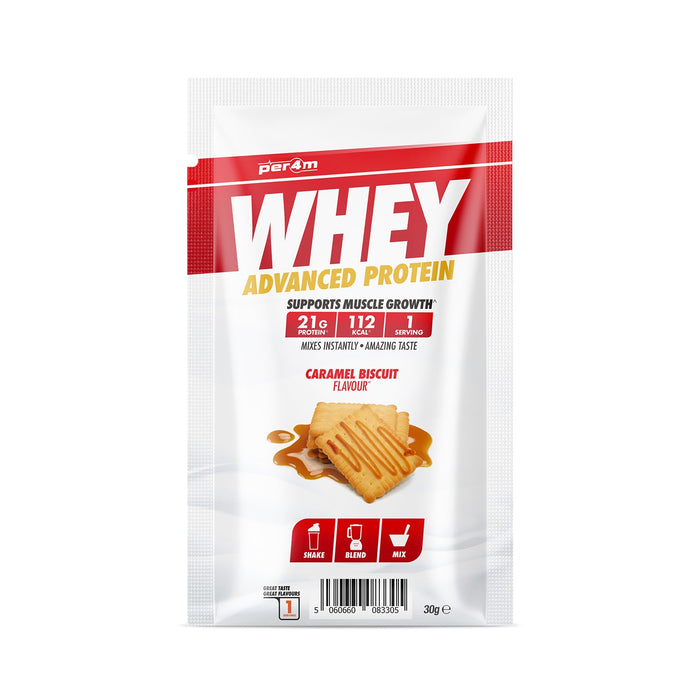 Per4m Whey Protein 30g Sachet - Caramel Biscuit - Whey Protein at MySupplementShop by PER4M Nutrition