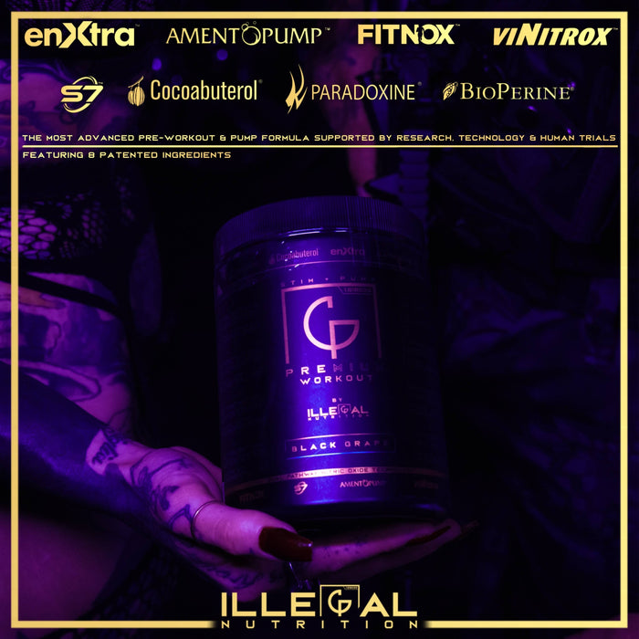 Illegal Nutrition Premium Pre-Workout (Stim + Pump) 193g - Pre Workout at MySupplementShop by Illegal Nutrition