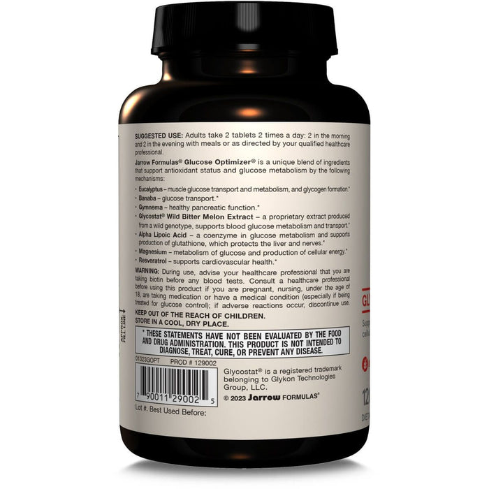Jarrow Formulas Glucose Optimizer 120 Tablets - Special Formula at MySupplementShop by Jarrow Formulas