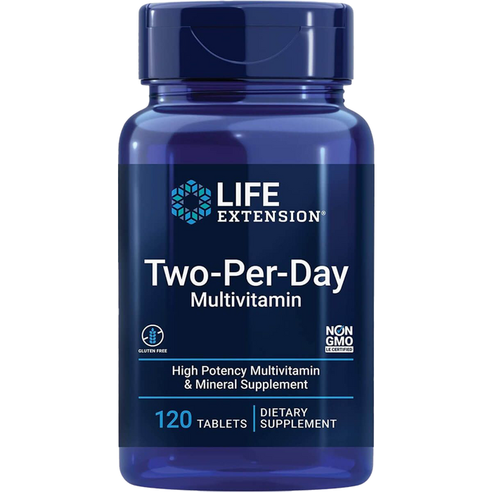 Life Extension Two-Per-Day, Tabletten – 120 Tabletten