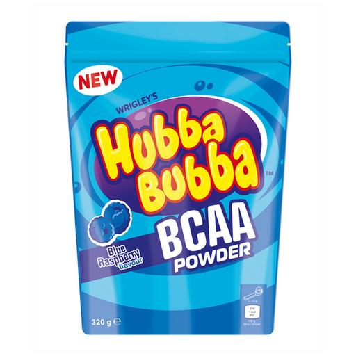 Hubba Bubba BCAA 320g Blue Raspberry - BCAAs at MySupplementShop by Hubba Bubba