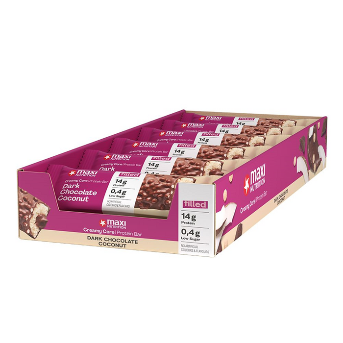 Maxi Nutrition Creamy Core Bar 12x45g - Protein Bars at MySupplementShop by Maxi Nutrition