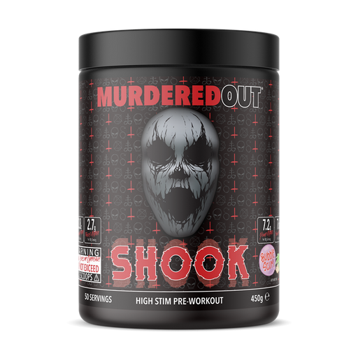 Murdered Out Shook High Stim Pre Workout 450g - Pre Workout at MySupplementShop by Murdered Out