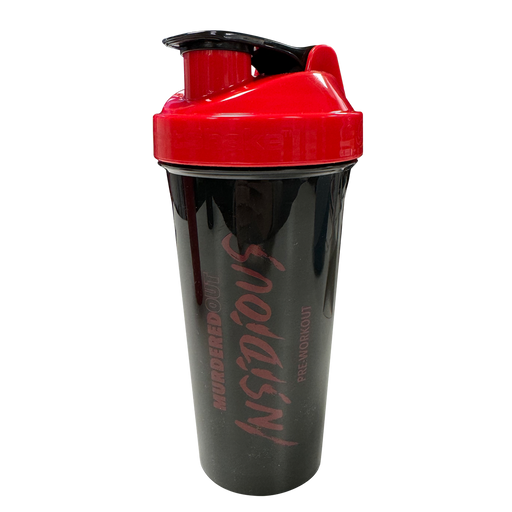 Murdered Out Insidious Smartshake Shaker 600ml Black /Red - Sports Supplements at MySupplementShop by Murdered Out