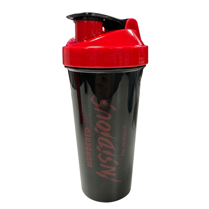 Murdered Out Insidious Smartshake Shaker 600ml Black /Red - Sports Supplements at MySupplementShop by Murdered Out