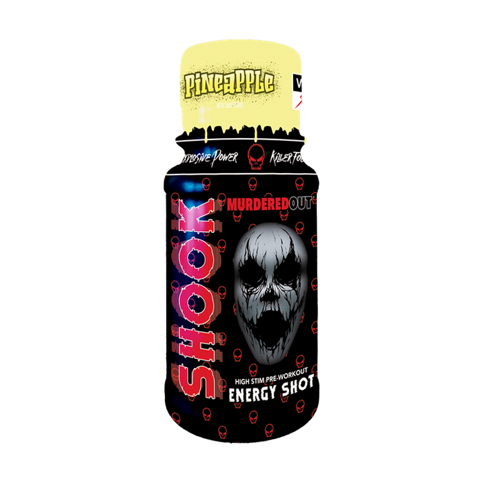 Murdered Out Shook Shot - Pre-Workout Shot 12x60ml - Pineapple - Pre Workout at MySupplementShop by Murdered Out