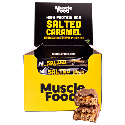 MuscleFood High Protein Bar 12x45g - Salted Caramel -  at MySupplementShop by MySupplementShop