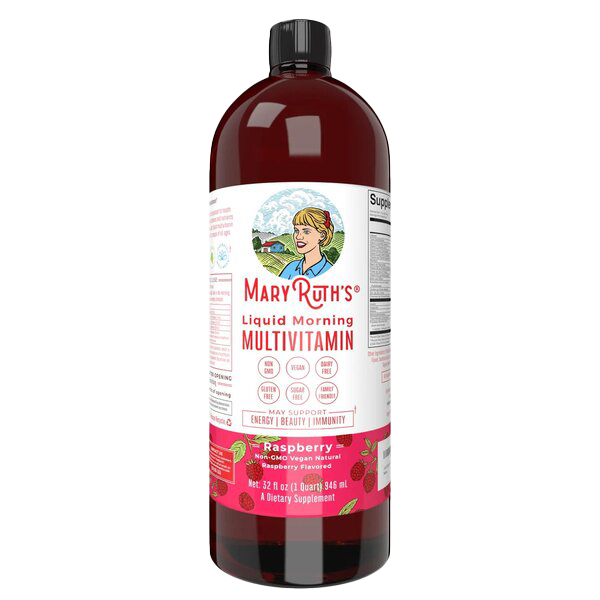 MaryRuth Organics Liquid Morning Multivitamin, Raspberry - 450 ml.