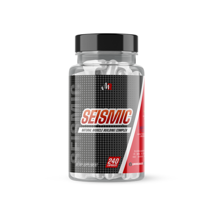 Muscle Rage SEISMIC – 3 in 1 Natural Muscle Building Stack 240 Capsules - Sports Supplements at MySupplementShop by Muscle Rage