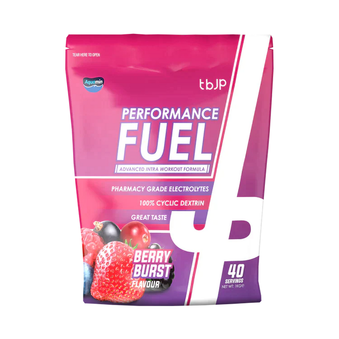 Trained By JP Performance Fuel Intra Workout 1kg  (40 Servings) - Berry Burst - Sports Supplements at MySupplementShop by Trained By JP