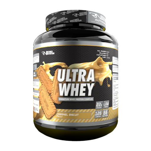 Refined Nutrition  Ultra Whey 2kg - Caramel Biscuit - Sports Nutrition at MySupplementShop by Refined Nutrition