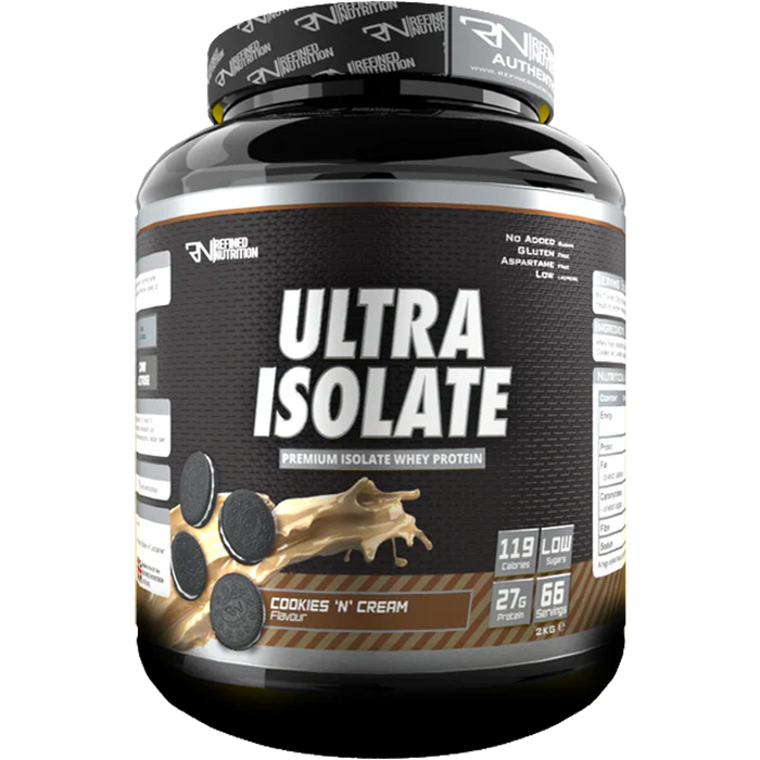 Refined Nutrition  Ultra Isolate 2kg - Cookies 'N' Cream - Sports Nutrition at MySupplementShop by Refined Nutrition