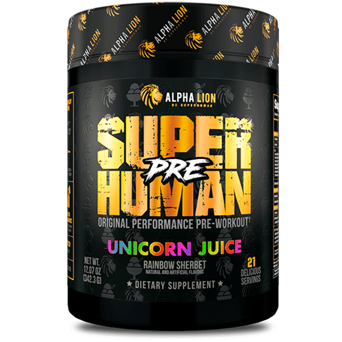 Alpha Lion SUPERHUMAN® PRE 342.3g: Elevate Your Workouts - Unicorn Juice - Pre Workout at MySupplementShop by Alpha Lion