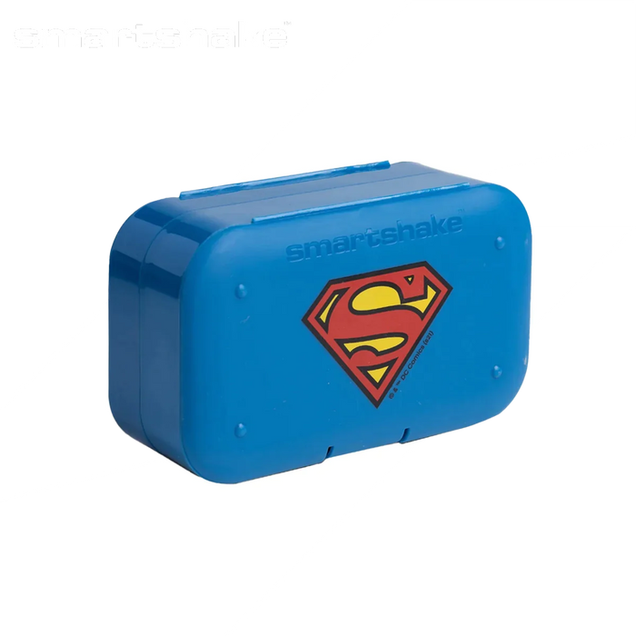 SmartShake Premium Pill Organiser - 7 Compartments - DC Superman - Pill Organiser at MySupplementShop by Smartshake