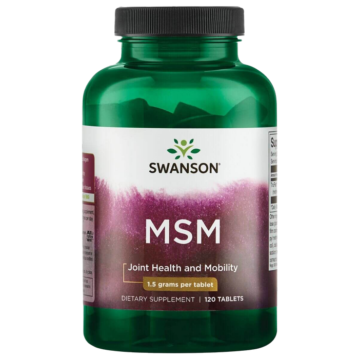 Swanson MSM Methylsulfonylmethan, 1500 mg – 120 Tabletten