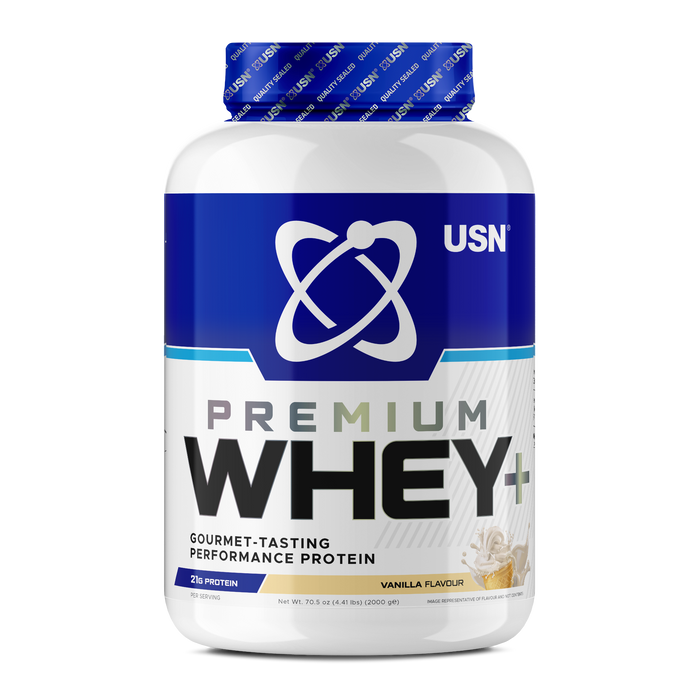 USN Whey+ Premium Protein Powder 2kg - Vanilla - Protein Powder at MySupplementShop by USN