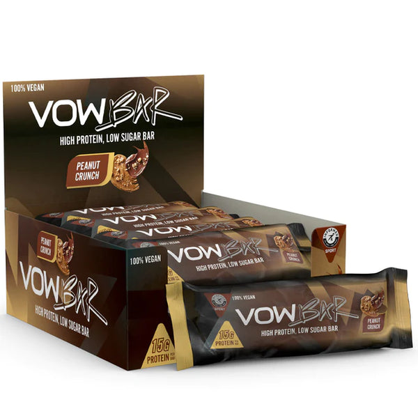 VOW Nutrition VOW Bar 12x48g - Peanut Crunch - Protein Bars at MySupplementShop by VOW Nutrition