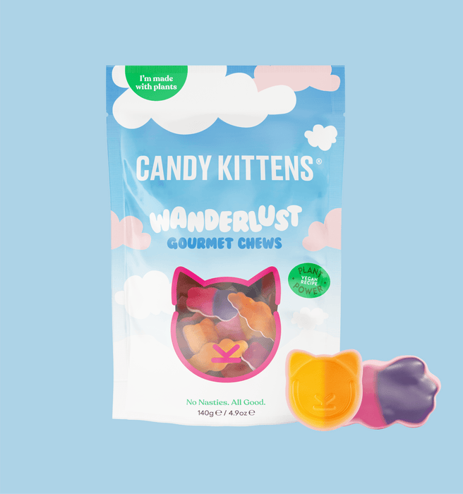 Candy Kittens Vegan Sweets 10x140g - Wanderlust - Candy at MySupplementShop by Candy Kittens