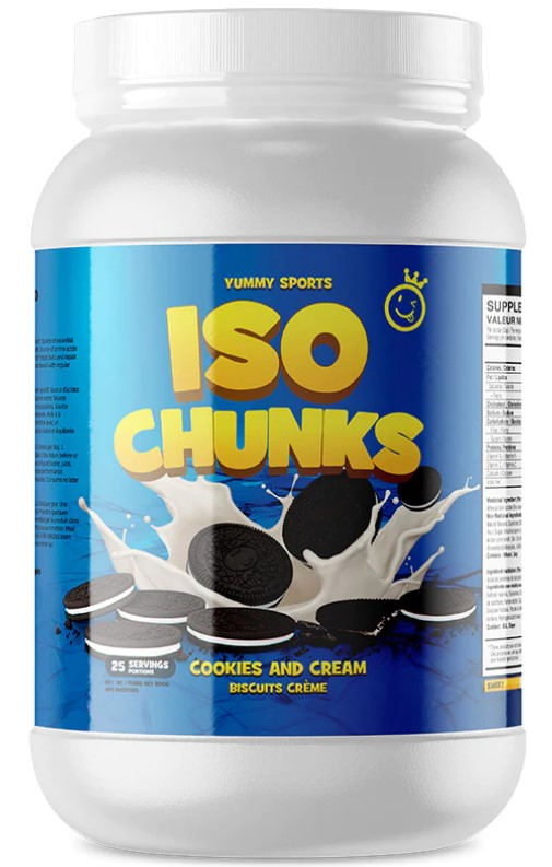 Yummy Sports ISO Chunk 25 Serv 800g Cookies Cream - Sports Supplements at MySupplementShop by Yummy Sports