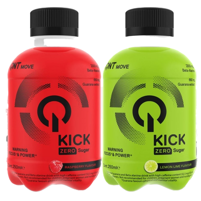 QNT Kick Pre Workout Energy drink 12 x 250ml