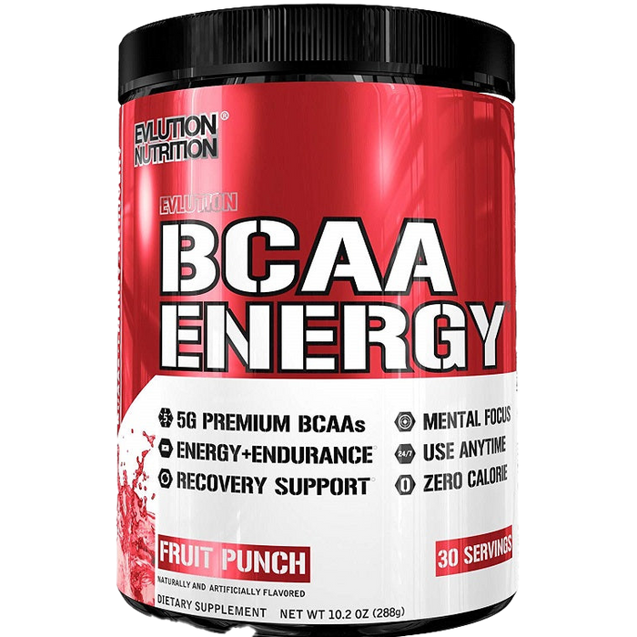 EVLution Nutrition BCAA Energy, Fruit Punch – 288 Gramm