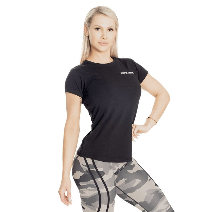 Better Bodies Regular Tee - Black - Large - Regular Tee at MySupplementShop by Better Bodies