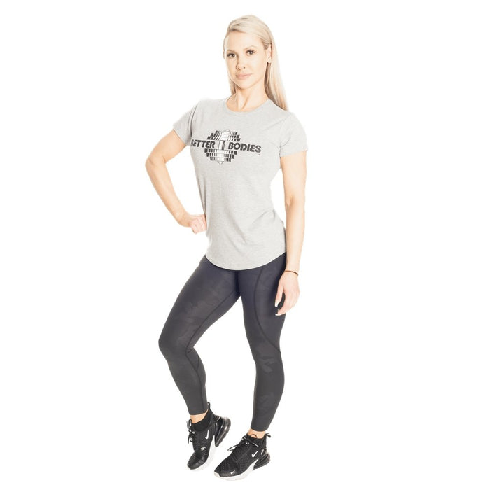 Better Bodies Regular Tee - Light Grey - Regular Tee at MySupplementShop by Better Bodies