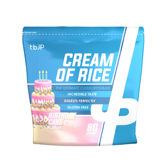 Trained By JP Cream Of Rice 2kg - Birthday Cake - Cream Of Rice at MySupplementShop by Trained By JP