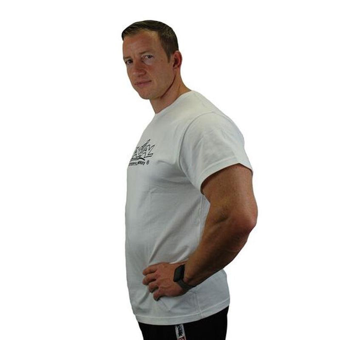 Brachial T-Shirt Gain - White/Black - T-Shirt at MySupplementShop by Brachial The Lifestyle Company