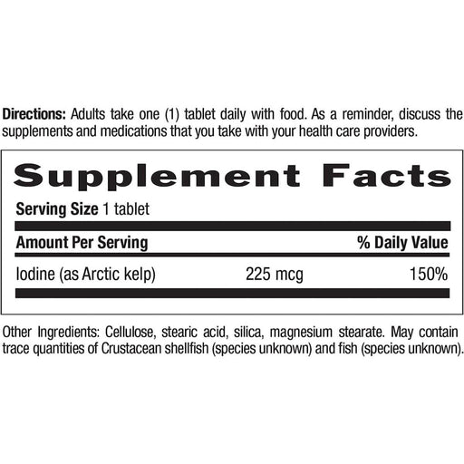 Country Life Arctic Kelp 225mcg 300 Tablet - Energy & Vitality at MySupplementShop by Country Life