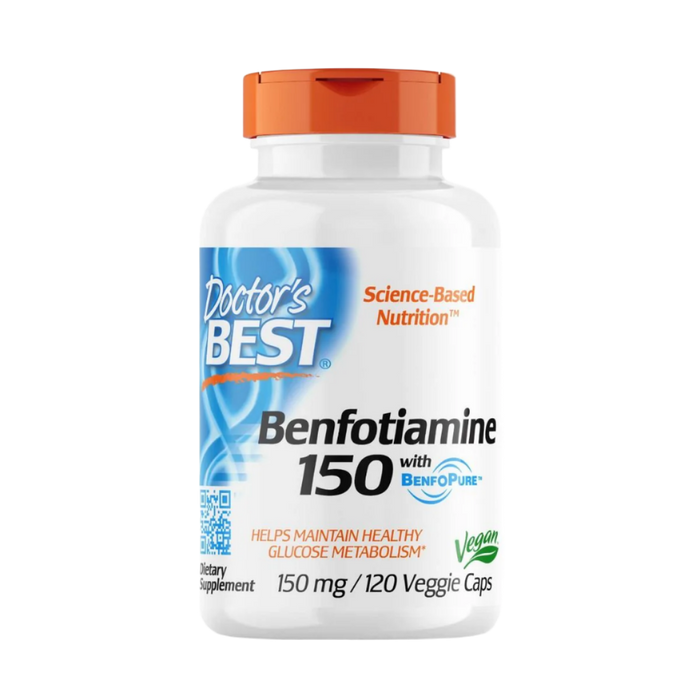 Doctor's Best Benfotiamine 150 with BenfoPure 150 mg 120 Veggie Capsules